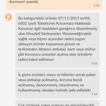 Trendyol İade İşlemi Reddedilmesi