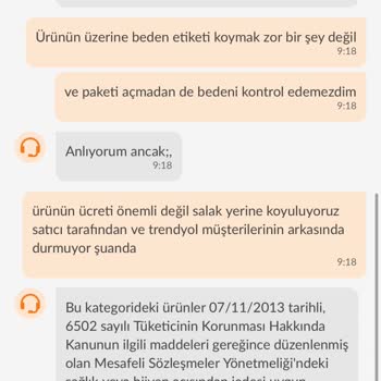 Trendyol İade İşlemi Reddedilmesi