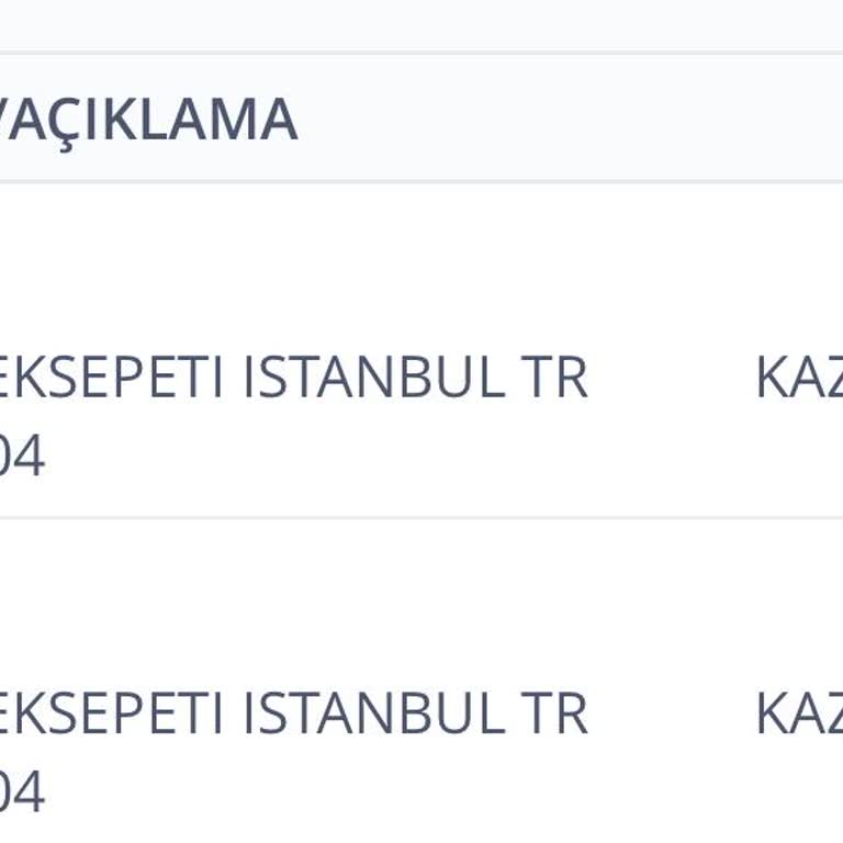 Yemeksepeti Mükerrer İşlem İki Defa Ödeme