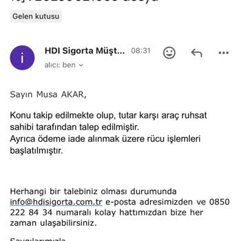Hdi Sigorta Personel Hatasını Müşterisinin Sırtına Yüklüyor