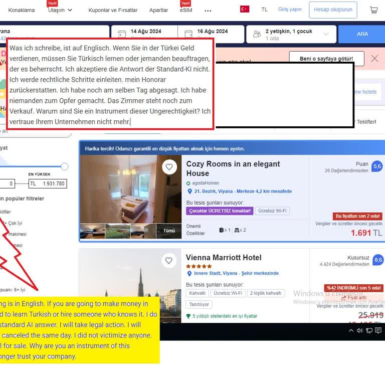 "Cozy Rooms İn An Elegant House" Ücret İade Etmiyor.