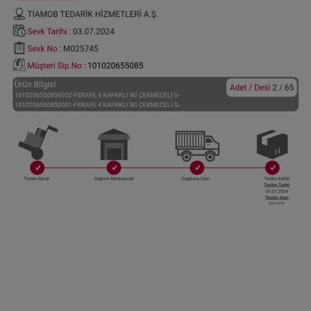 A101 Satın Aldığım Şifonyeri Göndermedi.