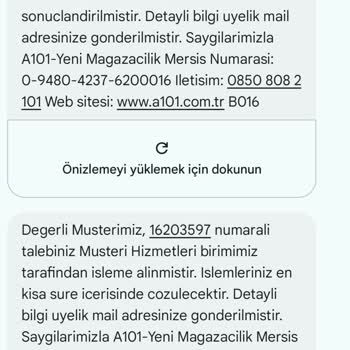 A101 Satın Aldığım Şifonyeri Göndermedi.