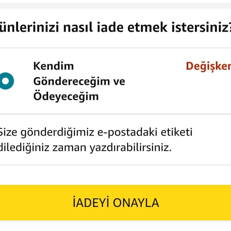 Amazon Kargo İadesi Saçmalığı