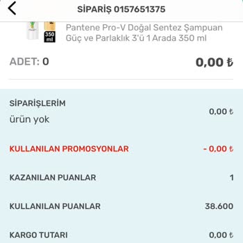 Watsons Siparişimi İptal Etti Kullandığım Puanları Geri Yüklemedi.