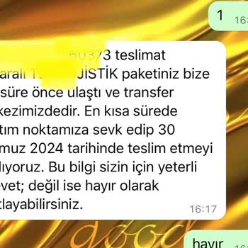 Hepsijet Kargomu Eksik Getirdi Diğer Kısmı İçin Bugün Yarın Oyalıyor