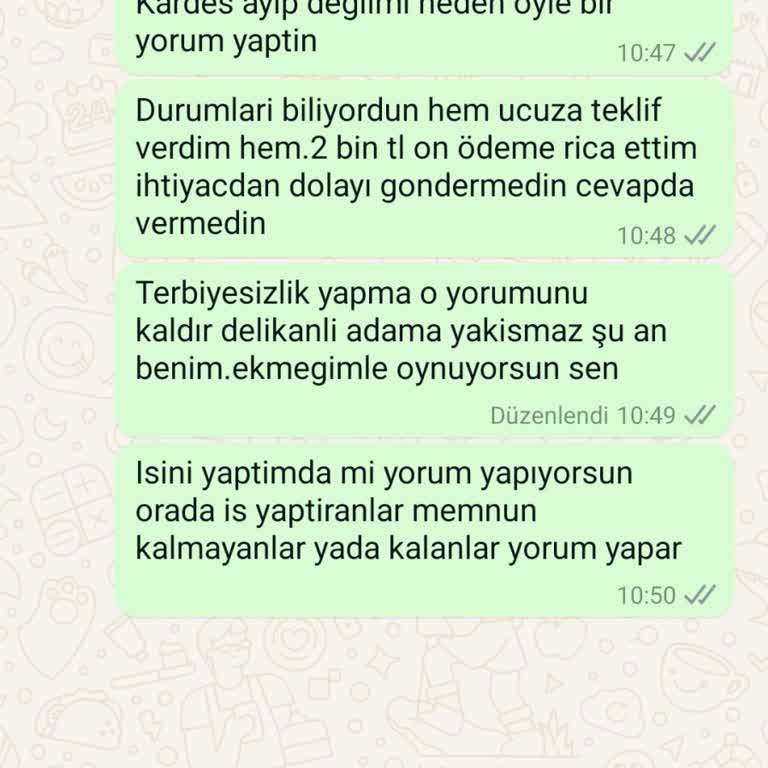 Armut Uygulamasının Hatası Yorumlarlar Karşılıklı Onaylı Paylaşılmalı