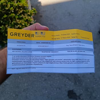 Greyder Hatalı Ürün Değişikliği