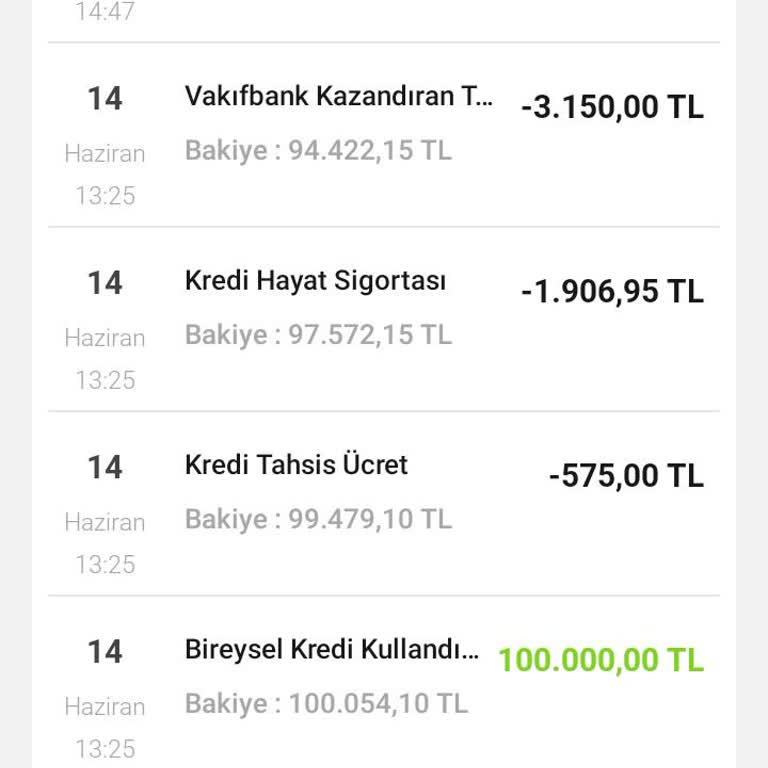 VakıfBank Kazandıran Tarife İptali