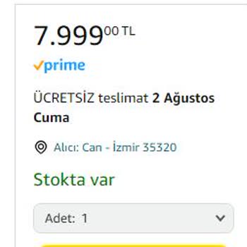 Amazon Siparişimde Düşük Öncelik Verilmesi