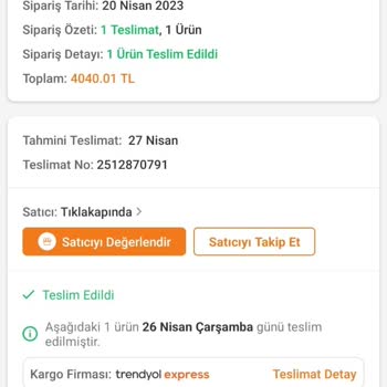 Trendyol Kırık Gelen Ütü İçin Yardımcı Olmuyor