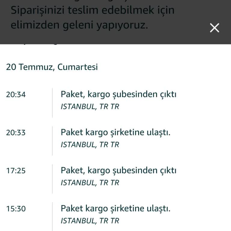 Amazon Siparişim 11 Gündür Kargoda Bekliyor