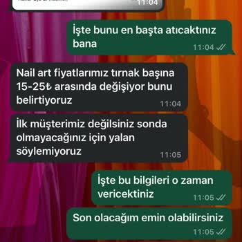 Galata Nail Art Fiyat Çelişkisi Beni Mağdur Etti