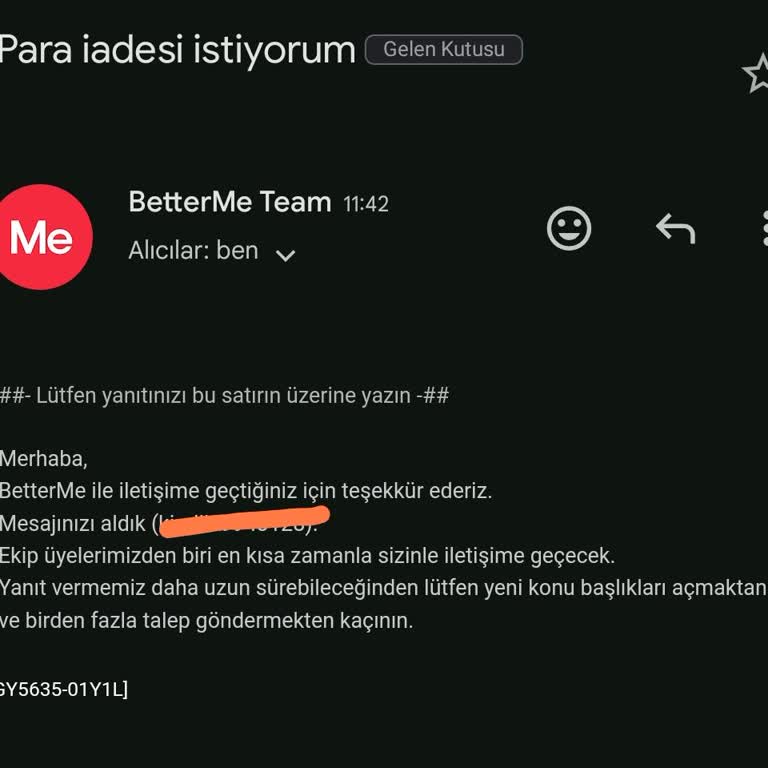 Betterme Para İadesi Ve İlgisizlik!
