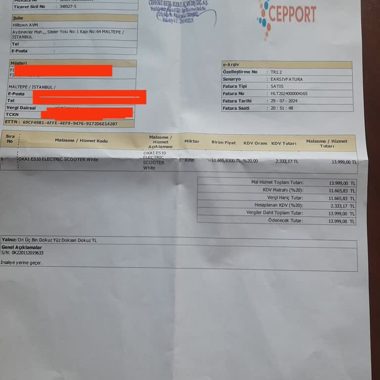 Mi Mıeko Okai Elektrikli Scooter