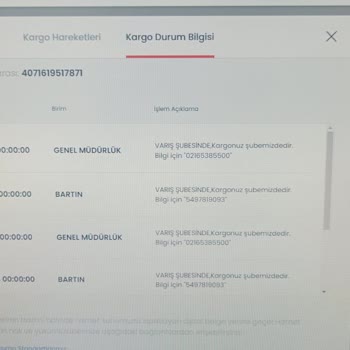 Aras Kargo Bartın Şubesi Müşteri Mağduriyeti