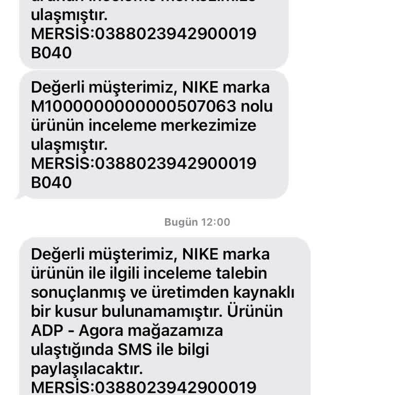 In Street Malına Sahip Çıkmayan Firma