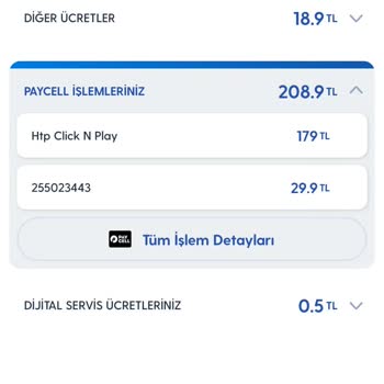 Paycell'in Hesabımdan Kestiği Para