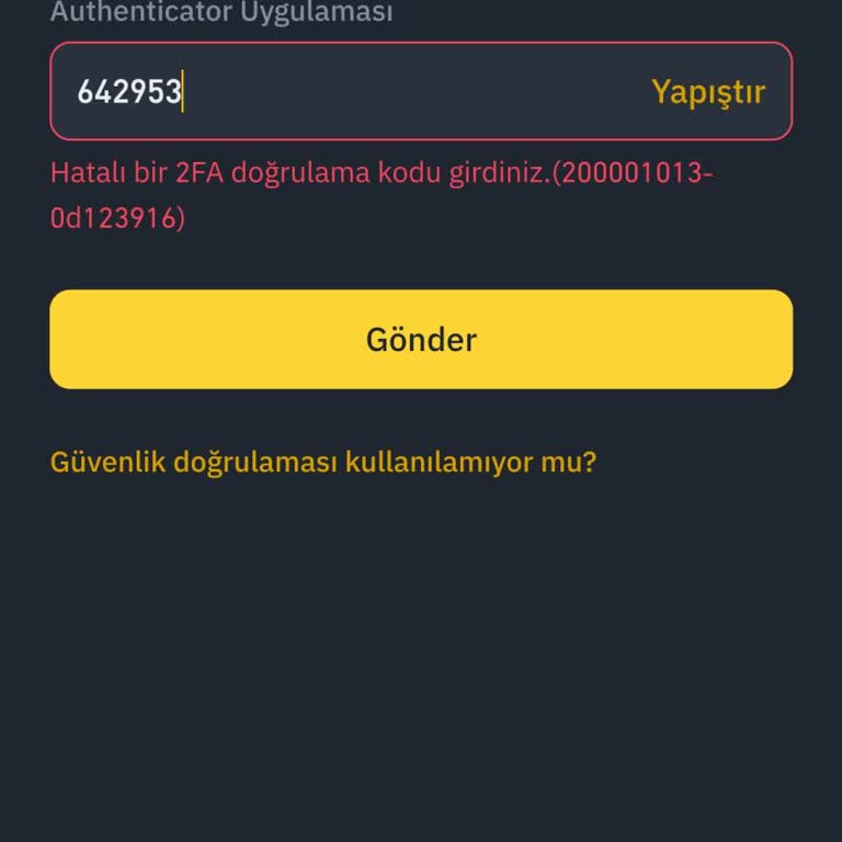 Binance Hesabıma Giriş Yapamıyorum