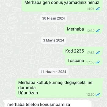 Doğtaş Mobilya 4 Aydır Çözülmeyen Koltuk Kumaş Değişimi