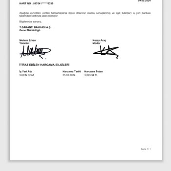 Garanti Bankası İtiraz Talebimi Sonuçlandıramıyor