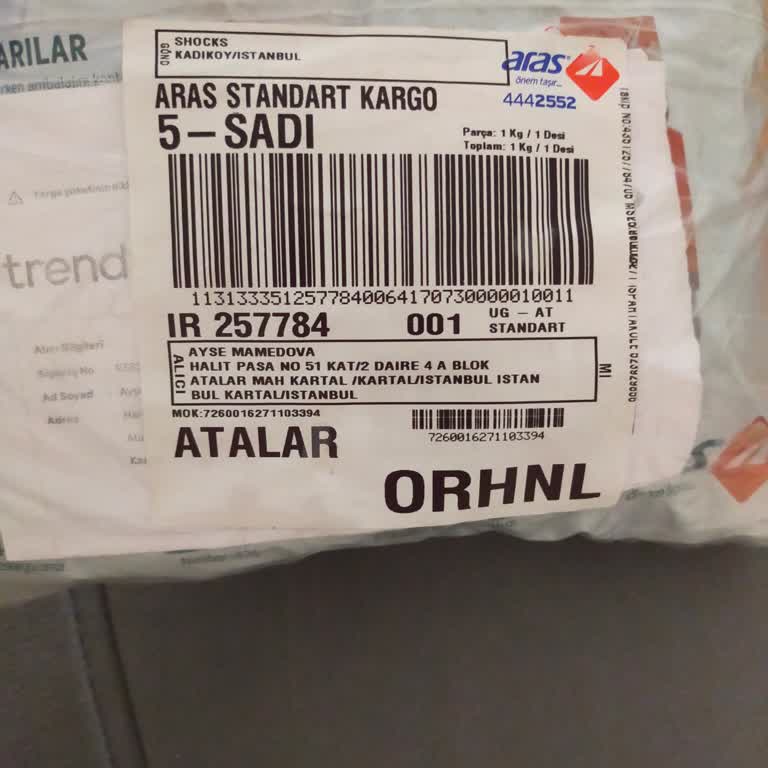 Aras Kargo Kurye Gelmekte Müşterini Zorlandığı Görüldü