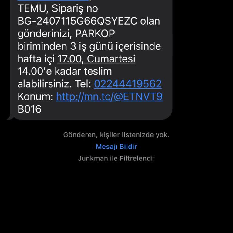 MNG Kargo Teslimat Sorunu Sorunumu MNG Kargo Parkop Şubesi İle Yaşadım