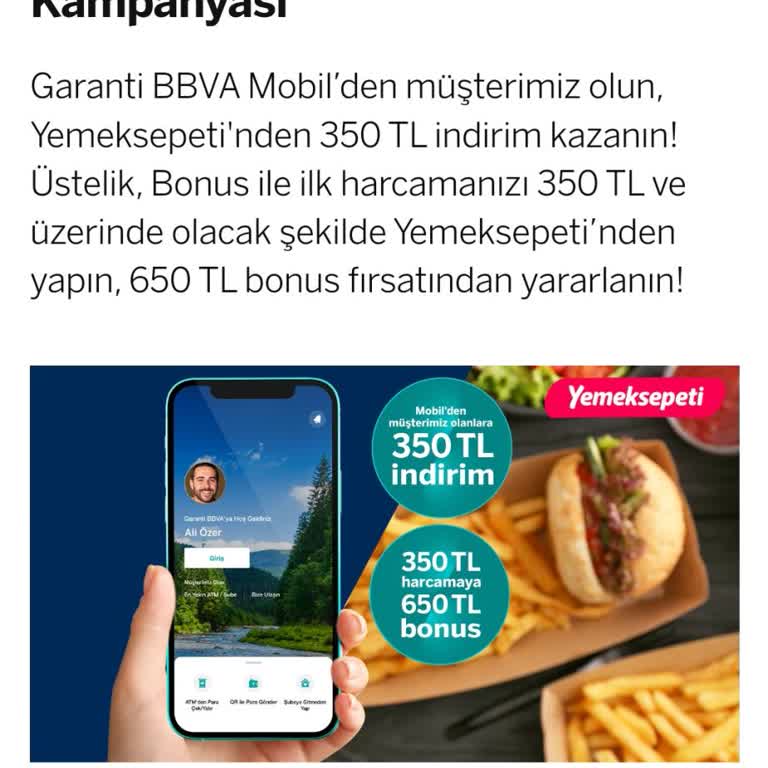 Garanti Bankası'nın Yemeksepeti Kampanyası Hatası