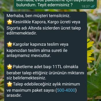 Alle Paketleme Evde Paketleme Evde İş İmkanı