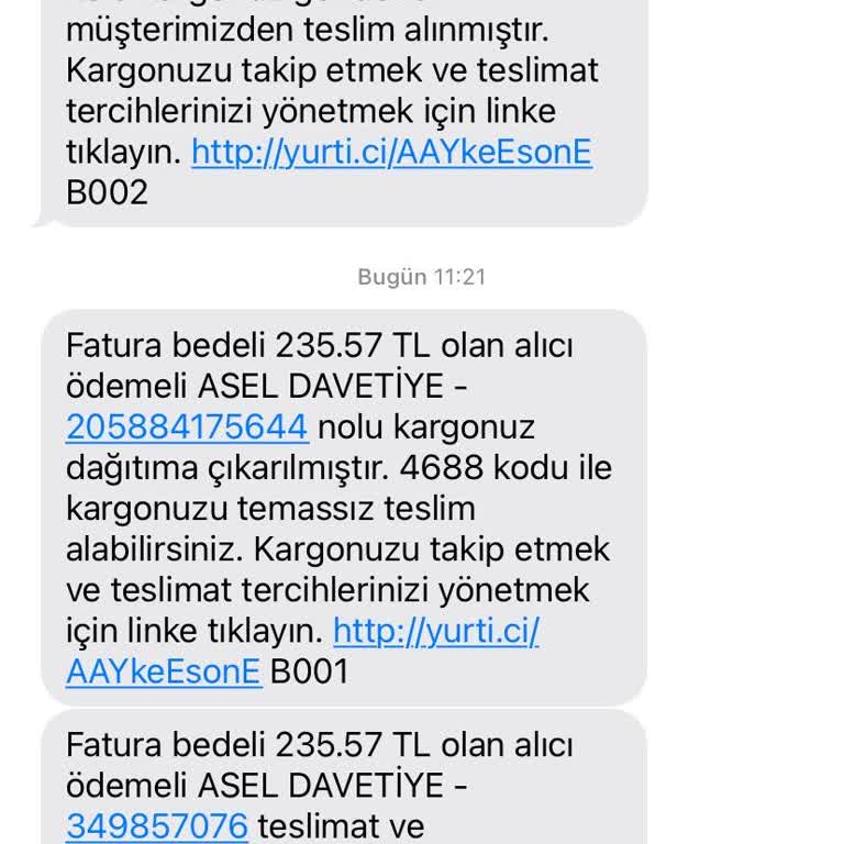 Asel Davetiye Verdiğim Sipariş Y