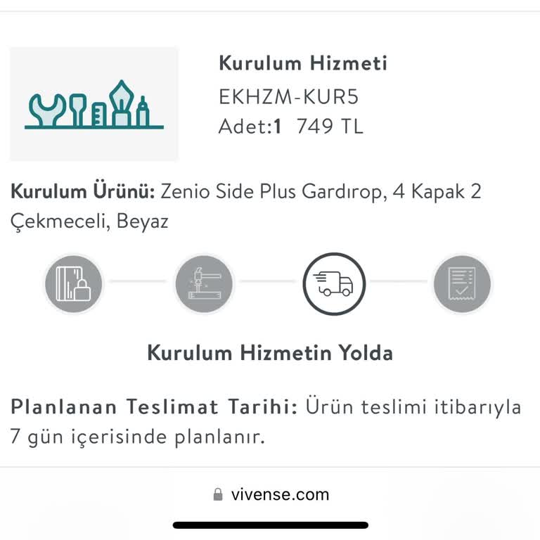 Vivense Parasını Alıp Kurulum Yapmıyor 1aydır