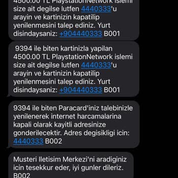 PlayStation Habersiz Banka Kartımdan 4 Defa Çekim Yaptı!