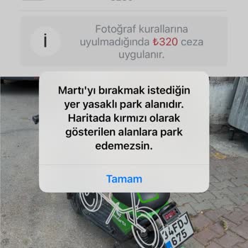 Martı Park Edememe Hatası Yüzünden Paramı Aldılar