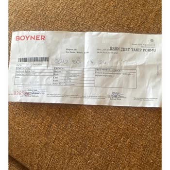 Boyner'in Mağduriyetimi Gidermesini İstiyorum