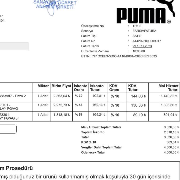 Puma İadeye Konu Krampon