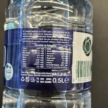 A101 Hmd Suyun PH Değeri Yazmıyor