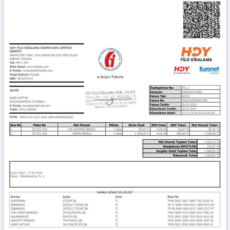 HDY Filo Kiralama Hdy Filo /everyday Araç