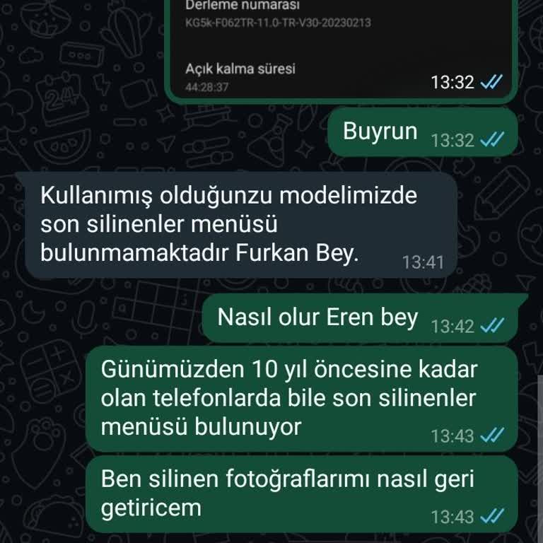 Tecno Mobile Telefonda Çöp Kutusu Bölümü Yok.