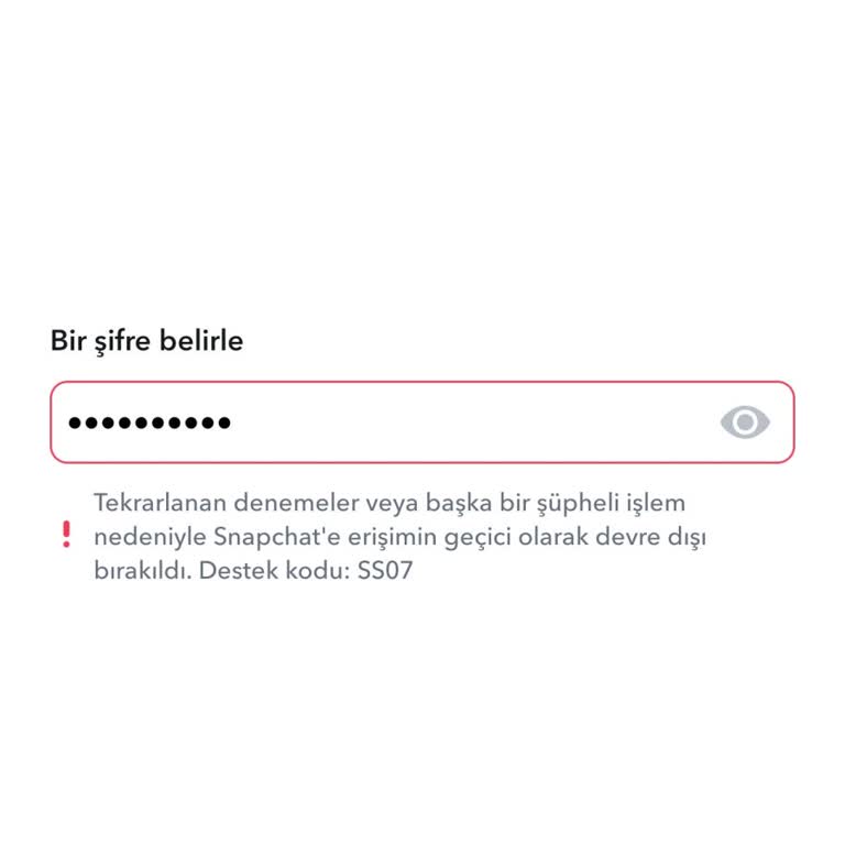 Snapchat Giriş Sorunu Yaşıyorum