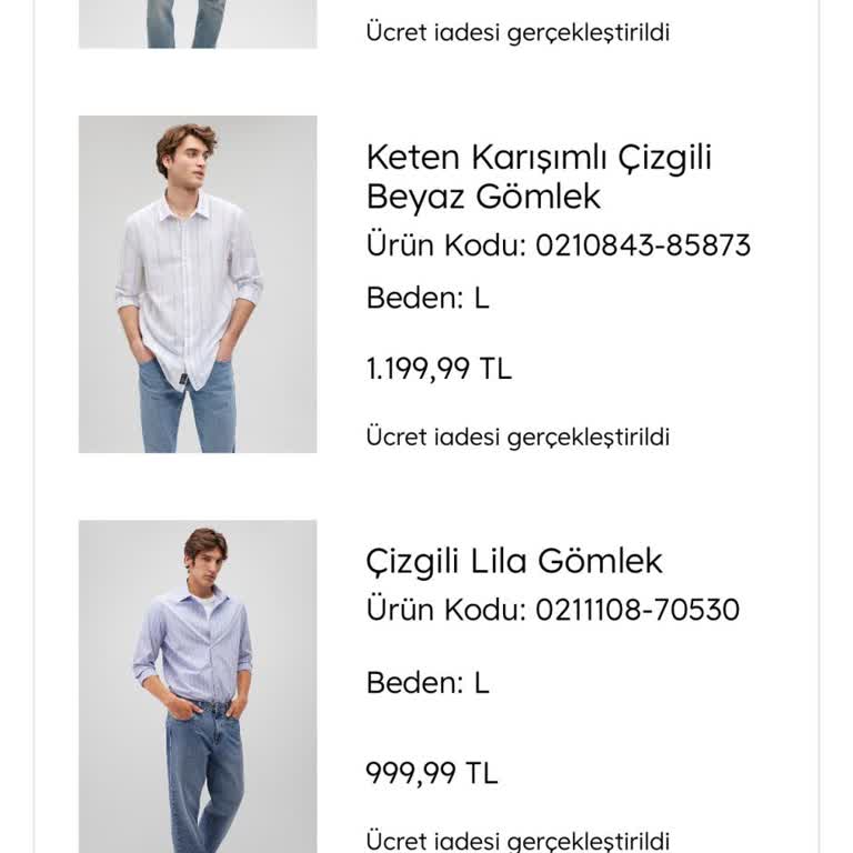 Mavi Defalarca Sipariş İptali