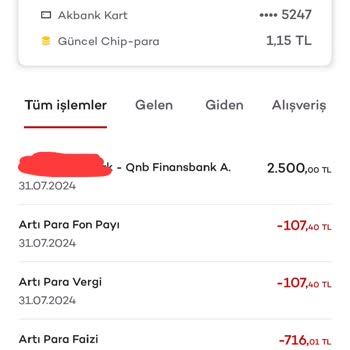 Akbank Artı Para Faizi /// Artı Para Fon Payı!