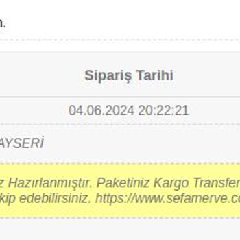 Sefamerve.com İade Alamıyorum