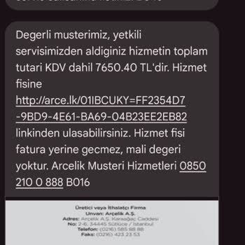 Arçelik Buzdolabı 1 Aydır Teslim Edilemiyor.