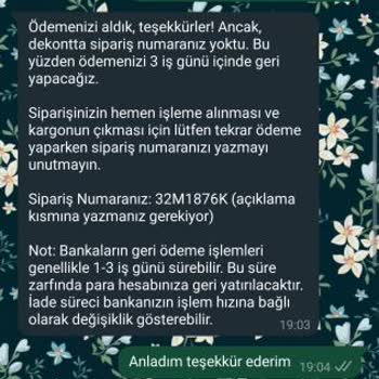 Maliav Design'dan Sipariş Ve İade Sorunu