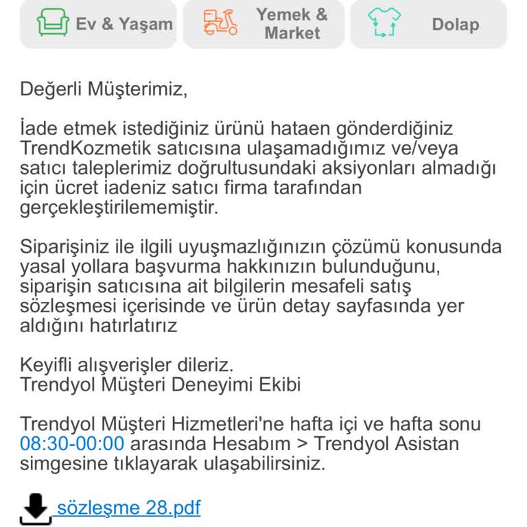 Trendyol İadelerin Karışması Sorunu