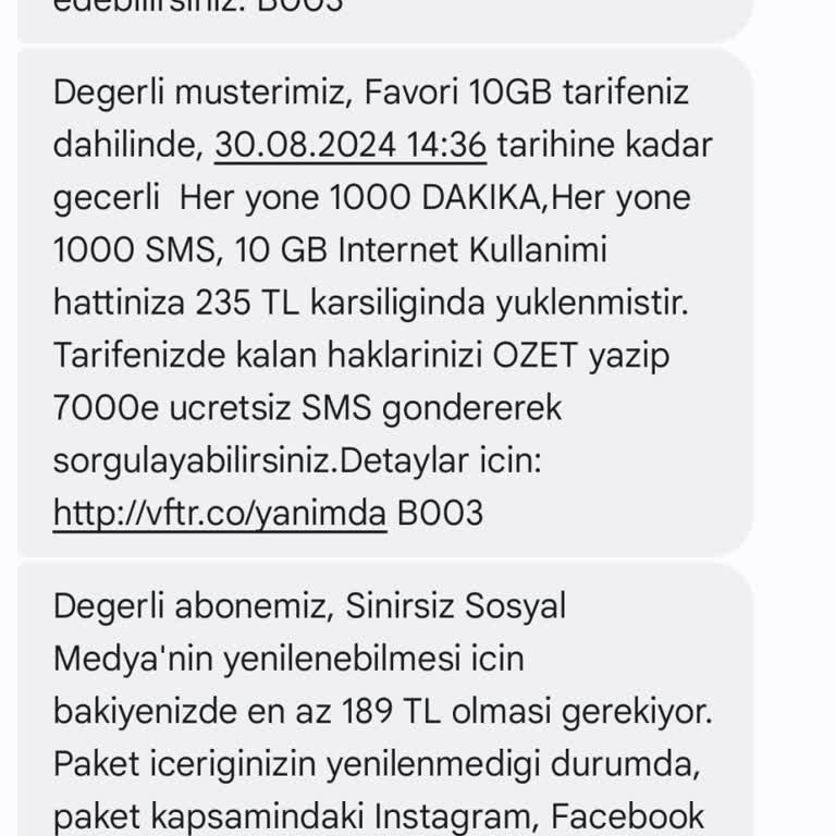 Vodafone Sinirsiz Medya Paketi Belirsizliği