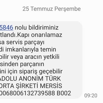 Anadolu Sigorta'nın Tedarik Sorunu Ve İlgisizliği