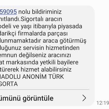 Anadolu Sigorta'nın Tedarik Sorunu Ve İlgisizliği