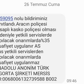 Anadolu Sigorta'nın Tedarik Sorunu Ve İlgisizliği