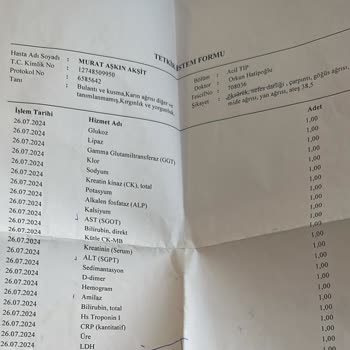 Medical Park Hastanesi 18.000 TL Kan Testi Ücreti İstemesi